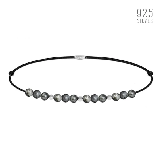 SILVER NOIR karkötő